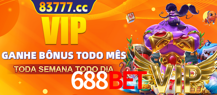 Banner promocional do 688BET oferecendo 100% de recompensas adicionais contínuas para quem fizer o login diário (Daily sign-in), com um mascote de coelho.